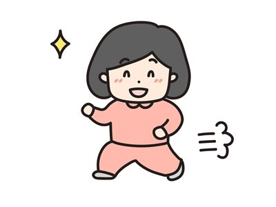歩いている女性