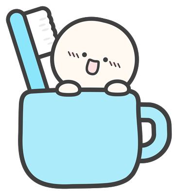 カップと歯ブラシ