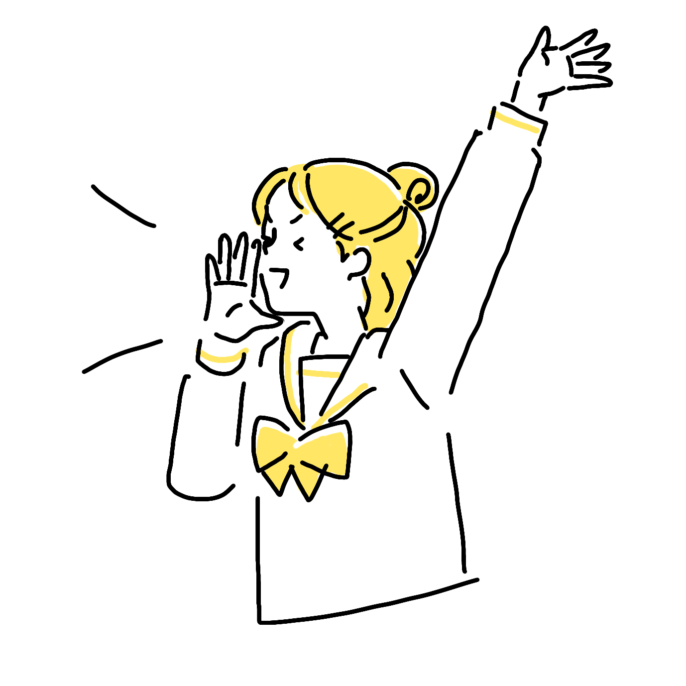 応援する女子高生