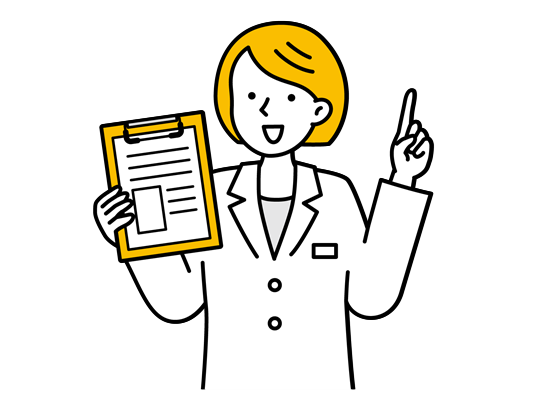 書類を手に持つ女性
