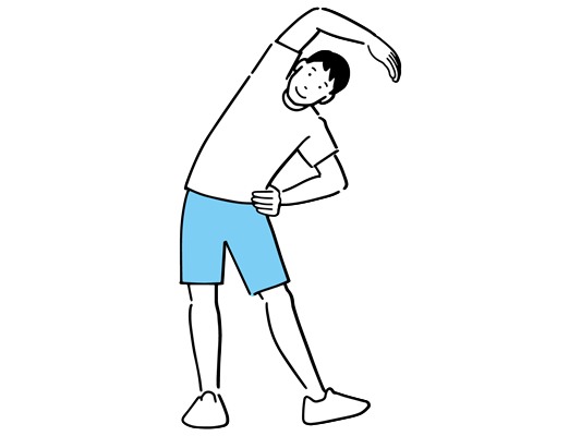 体操をする男性